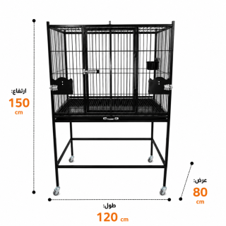 قفس سایز 4 پایه دار تولیدی پژاوند