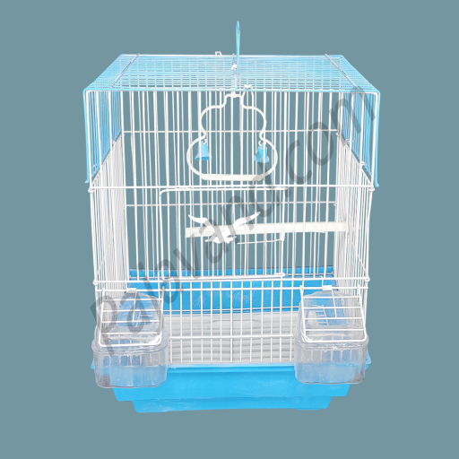 Pajavand Blue Bird Cage - Two-Cup Model