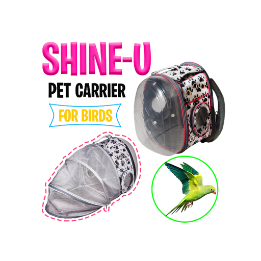 کیف حمل فضائی شفاف پشت چتری دنیل مدل Shine-U - مخصوص پرندگان